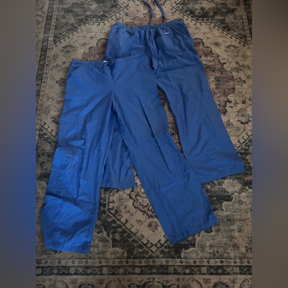 Blue Drawstring scrub Pants bundle